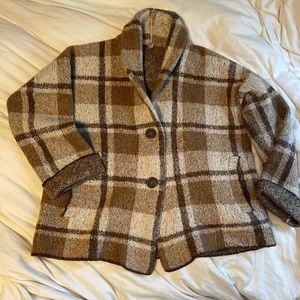 Wool plaid jacket